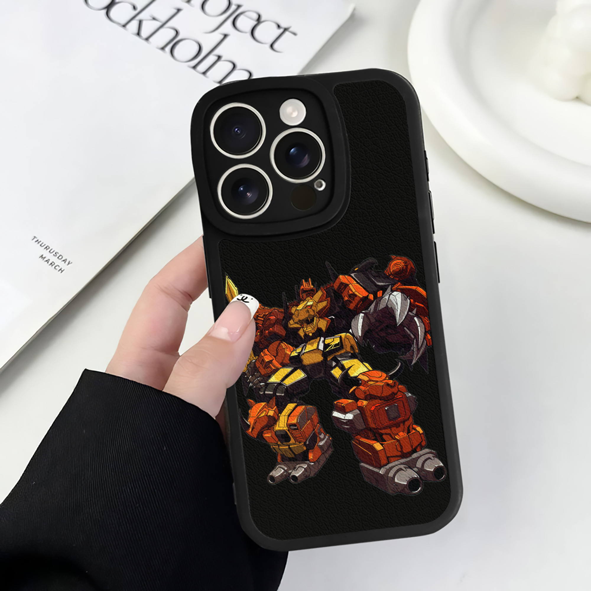 （画像用）  【iPhone 16シリーズ対応】シリコンスマホケース（レザー調） 材質：シリコン